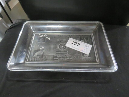 NEW 14X10 Clear Poly Tray. 2XBID