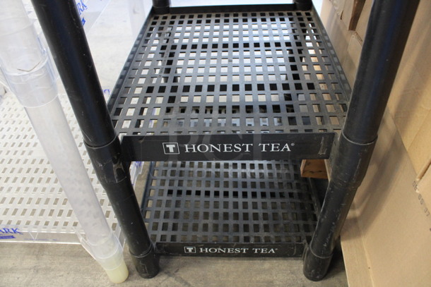 Black Poly 3 Tier Shelf. 15.5x22x26 - Image 3 of 4