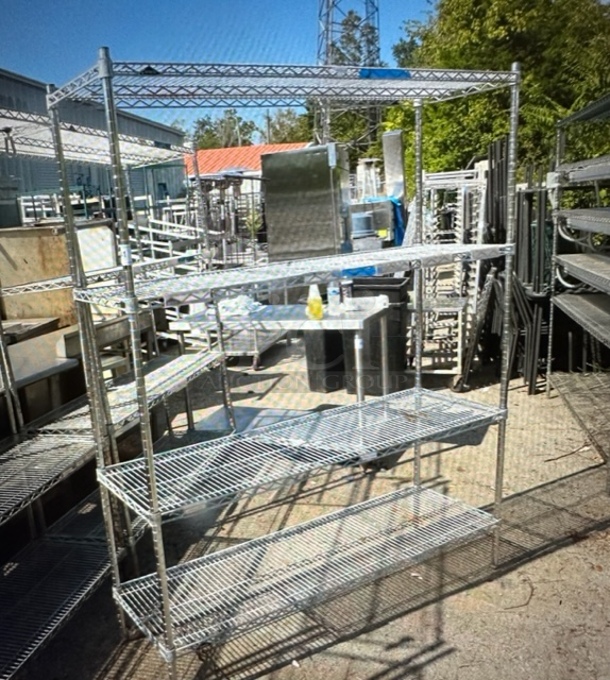 One Metro Shelf With 4 Shelves, 60X18X75 - Image 1 of 1