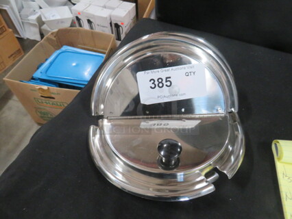NEW Vollrath 8-1/2 Quart  Round Stainless Steel Hinged Lid. #47488 2XBID