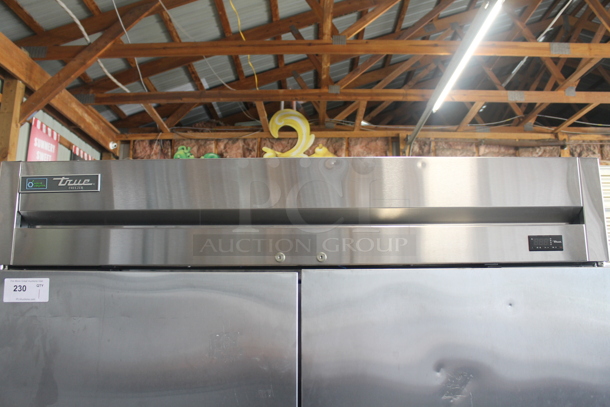 2016 True T-49F-HC Stainless Steel Commercial 2 Door Reach In Freezer w/ Poly Coated Racks on Commercial Casters. 115 Volts, 1 Phase. Tested and Working! - Image 2 of 6