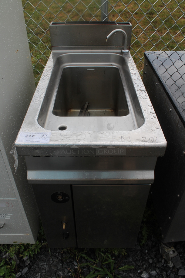 Desco CPG1/46 Stainless Steel Commercial Floor Style Natural Gas Powered Pasta Cooker. - Image 1 of 3