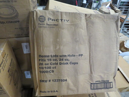 One Case Of Pactiv 16-24oz Cold Cup Lids. 
