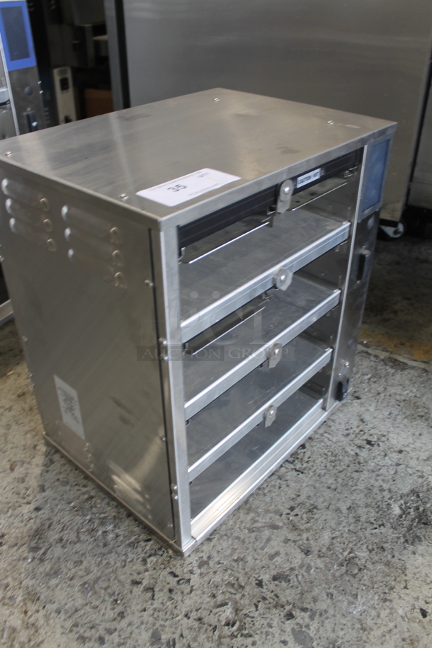 BRAND NEW! 2020 Duke RFHU-42-120H2 Stainless Steel Commercial Countertop 4 Tier Warming Holding Display Case. 120 Volts, 1 Phase. Tested and Working! - Image 2 of 5