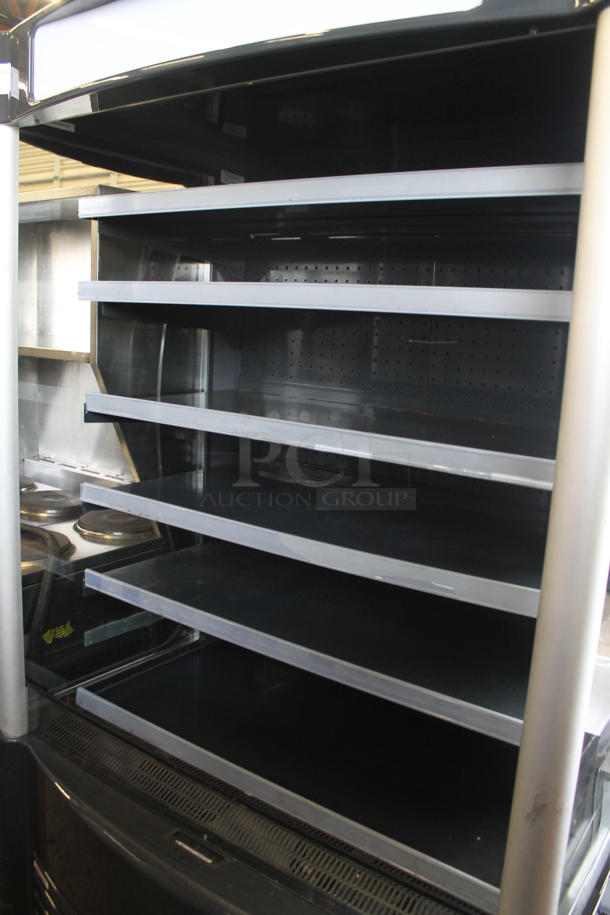 AHT AC-XL/UL LED Metal Commercial Open Grab N Go Merchandiser w/ Metal Shelves. 208-230 Volts, 1 Phase.  - Image 3 of 6