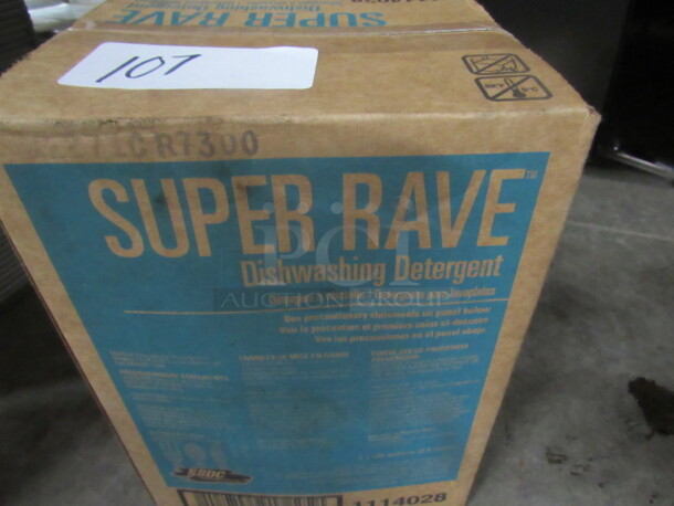 One Box Of NEW Super Rave Dishwashing Detergent. NO SHIPPING.