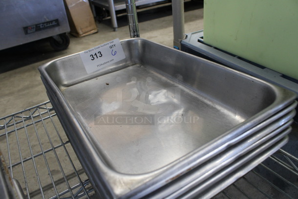 6 Stainless Steel Drop In Bins. 10x16.5x2.5. 6 Times Your Bid! - Image 3 of 3