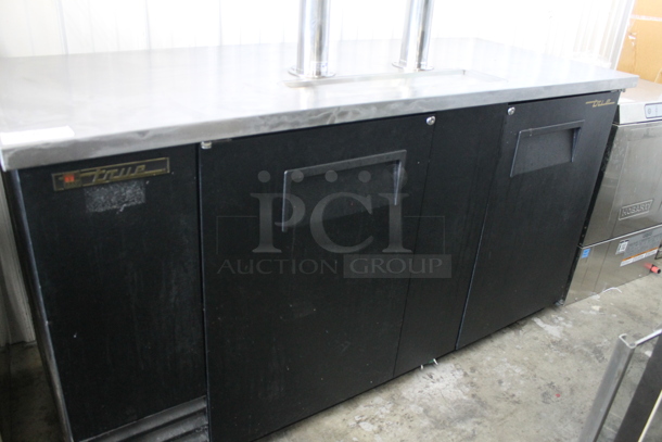 2013 True TDD-3 Commercial Stainless Steel Top With Black Cabinet Beer Dispenser w 2 Towers. 115V, 1 Phase. Tested and Working! - Image 4 of 7