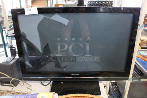 Panasonic 42" Television. See Pictures For Damage. Buyer Must Pick Up - We Will Not Ship This Item