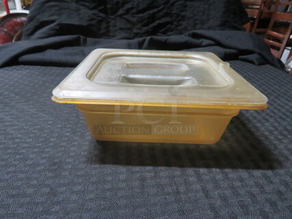 1/6 Size 2.5 Inch Deep Food Storage Container With 3 Lids. 5XBID
