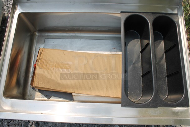 BRAND NEW SCRATCH AND DENT! Regency 600IB213OC7 Commercial Stainless Steel Underbar Ice Bin With 7 Circuit Post-Mix Cold Plate, Bottle Holders And Legs. - Image 2 of 7