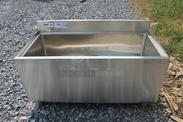 BRAND NEW SCRATCH AND DENT! Regency 600IB1836 Commercial Stainless Steel Underbar Ice Bin.  - Image 1 of 6