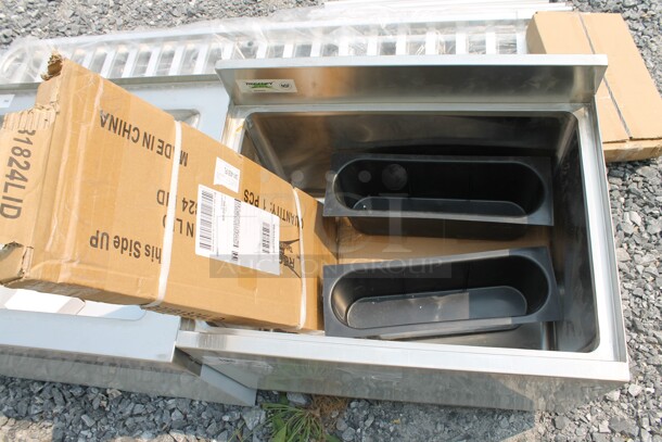 BRAND NEW SCRATCH AND DENT! Regency 600IB1824 Commercial Stainless Steel Underbar Ice Bin.  - Image 5 of 5