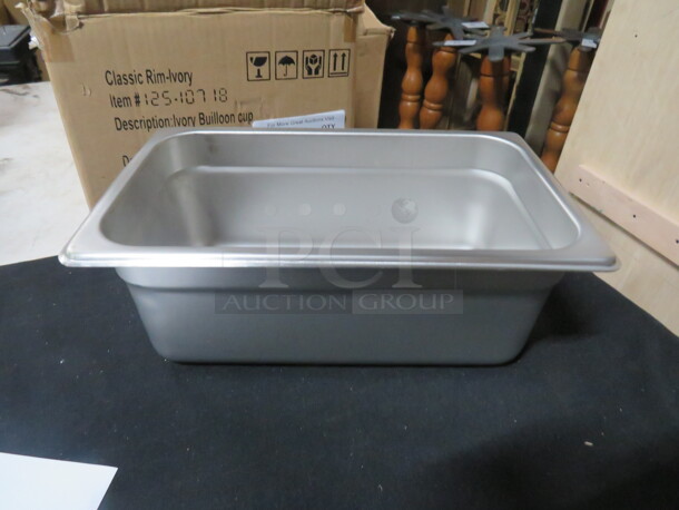 NEW 1/4 Size 4 Inch Deep Hotel Pan. 2XBID - Image 1 of 1