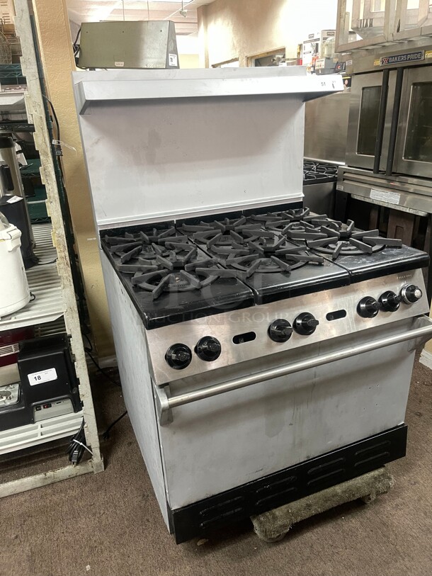 Fully Refurbished! Wolf 6 burners with Standard Oven Natural Gas Tested and Working!