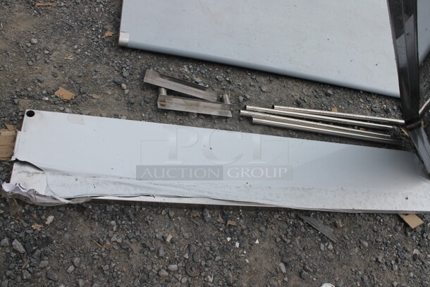 BRAND NEW SCRATCH AND DENT! Avantco 178SSDOS7112 Commercial Stainless Steel Disassembled Double Deck Overshelf  - Image 5 of 6