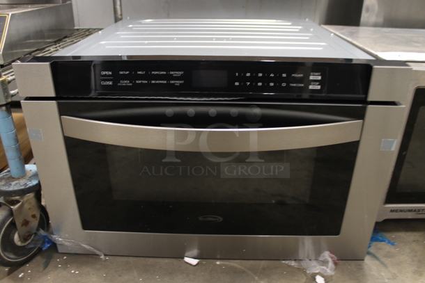 BRAND NEW SCRATCH AND DENT! 2023 KoolMore KM-MD-1SS Stainless Steel Commercial Countertop Drawer Style Microwave Oven. 120 Volts, 1 Phase. - Image 2 of 6
