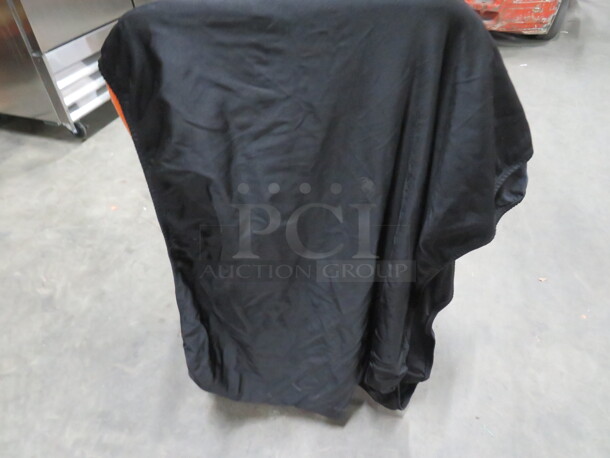 Black Stretch Cover For Folding Table Legs. 6XBID - Image 1 of 2
