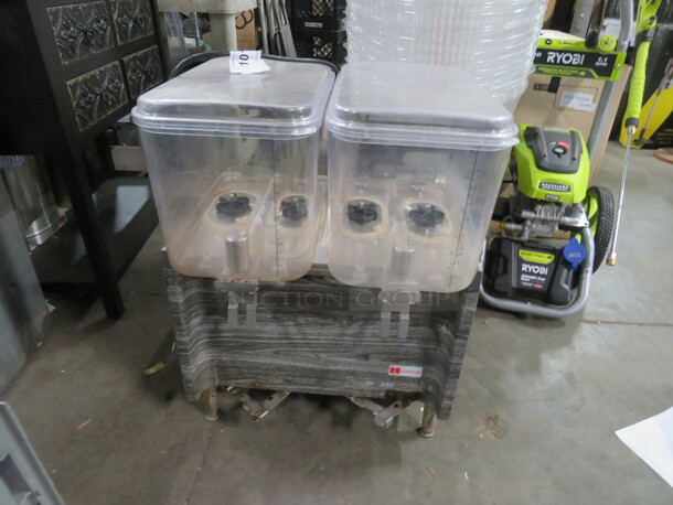 One Crathco Dual Cold Beverage Dispenser. 120 Volt. # CS-4E/2D/3D-16.  - Image 1 of 2