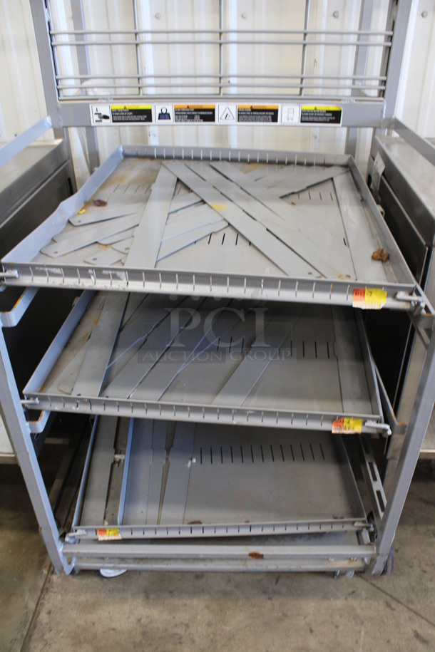 Gray Metal Transport Rack on Commercial Casters. 28.5x32x68 - Image 4 of 4