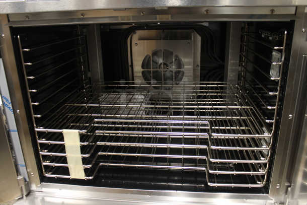 2 BRAND NEW SCRATCH AND DENT! Vulcan VC5ED ENERGY STAR Stainless Steel Commercial Electric Powered Full Size Convection Oven w/ View Through Doors, Metal Oven Racks and Thermostatic Controls. 208 Volts, 1/3 Phase. 2 Times Your Bid! - Image 9 of 9