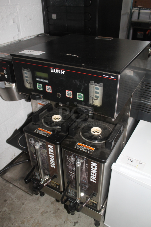 2012 Bunn DUAL SH DBC Stainless Steel Commercial Countertop Coffee Machine w/ 2 Satellite Servers. 120/240 Volts, 1 Phase.  - Image 3 of 4