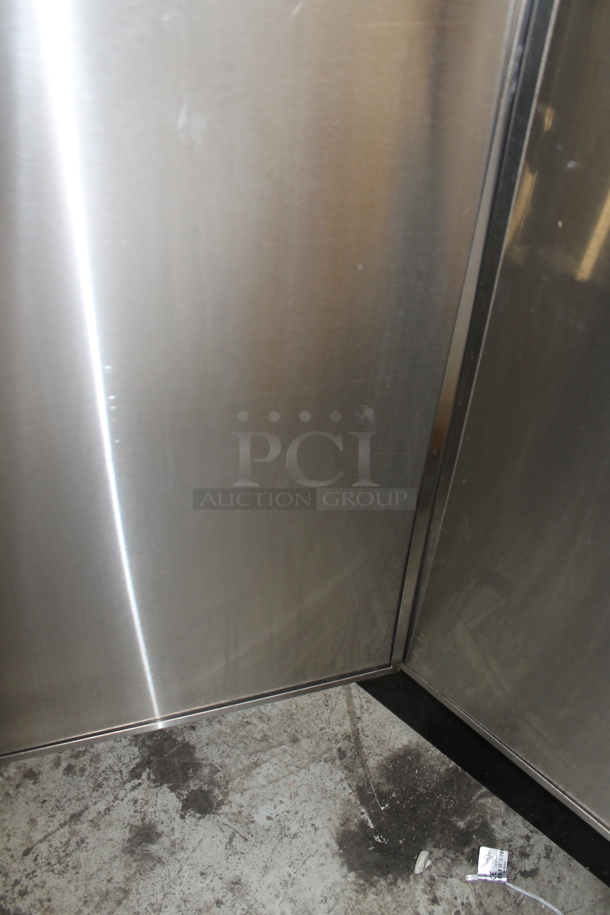 Duke Stainless Steel Commercial Counter w/ Sink Basin, Faucet, Handle, Backsplash and 3 Doors. Bay 10x11x6 - Image 7 of 9