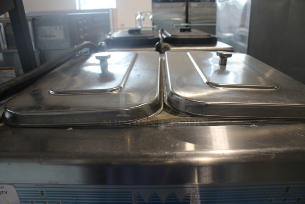 Taylor Y754-33 Commercial Stainless Steel Water Cooled Electric 2 Hopper Soft Serve Ice Cream Machine On Commercial Casters. 208-230 V, 3 Phase. - Image 7 of 9