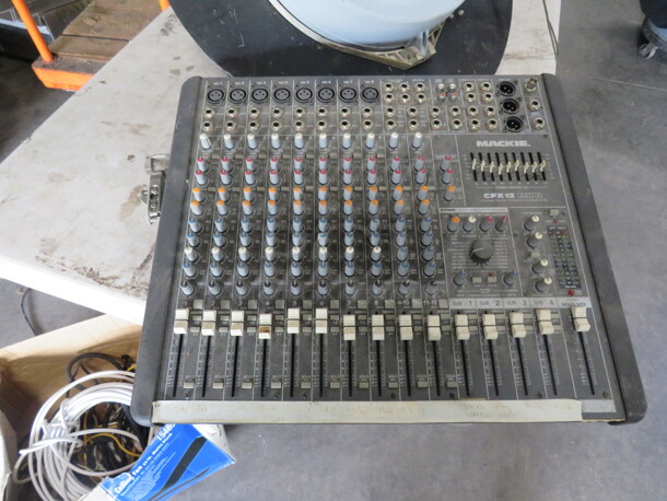 One Mackie 12 Channel Mixing Board. #CFX-12 MKII. 
