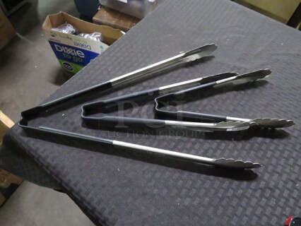 NEW Vollrath Stainless Steel Tongs With Gator Grip Handle. #4781220. 3XBID