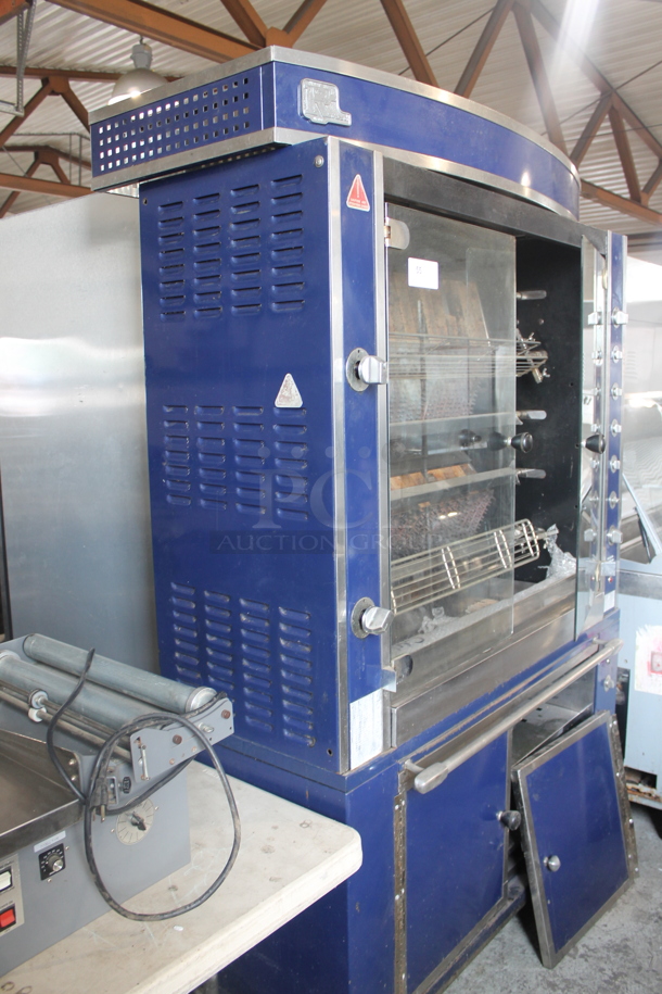Rotisol Stainless Steel Commercial Floor Style Natural Gas Powered Rotisserie Oven. - Image 9 of 12