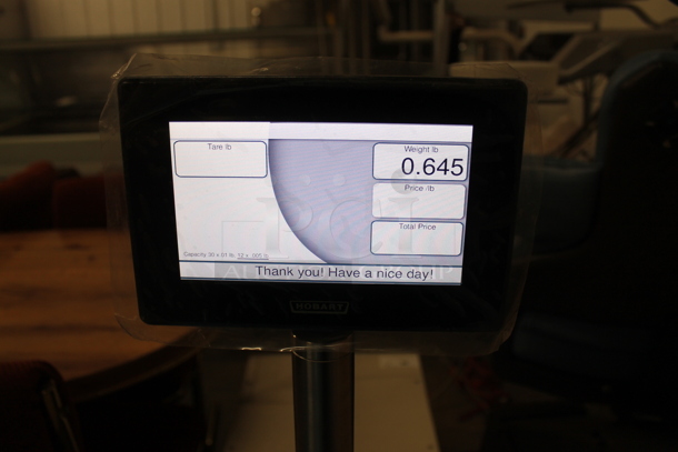 BRAND NEW! Hobart HT Series HTS-7ELS Commercial Countertop 30 Pound Price Computing Scale with Label Printer. Tested and Working! - Image 8 of 12
