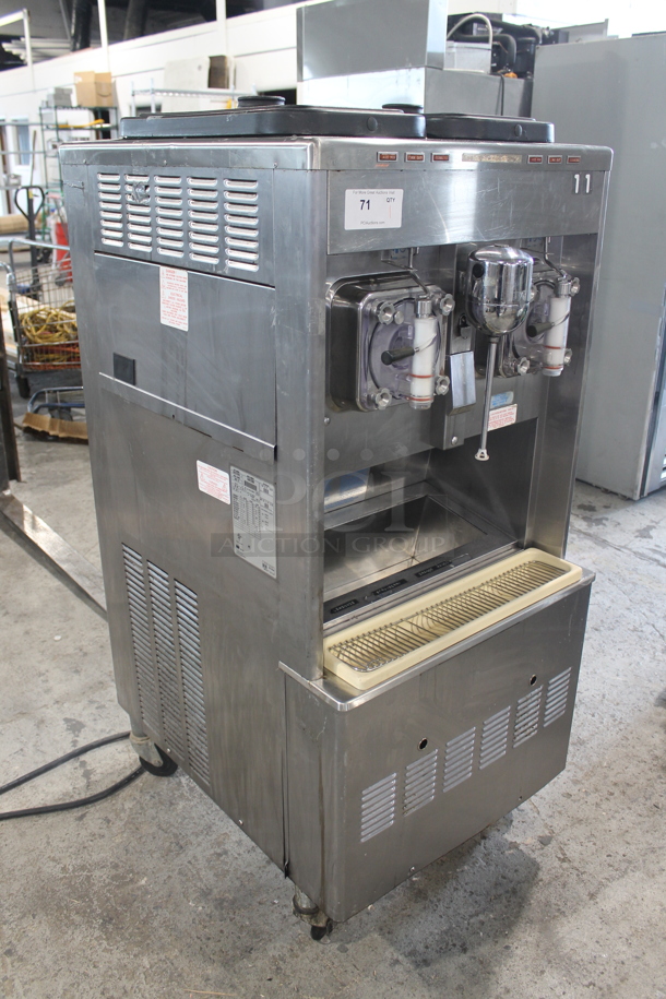 Taylor 342D-27 Stainless Steel Commercial Floor Style Air Cooled 2 Flavor Frozen Beverage Machine w/ Drink Mixer Attachment on Commercial Casters. 208-230 Volts, 1 Phase. - Image 2 of 12