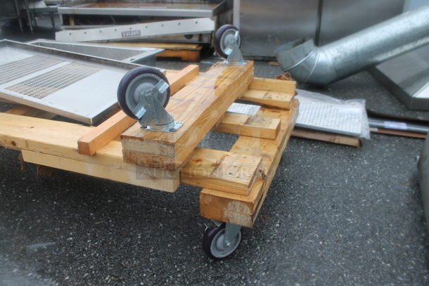 2 Wooden Dolly on Commercial Casters. 2 Times Your Bid! - Image 3 of 3