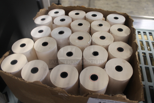 ALL ONE MONEY! Lot of 1 Box of Receipt Printing Rolls and Star Micronics TSP650 II Receipt Printer. - Image 3 of 4