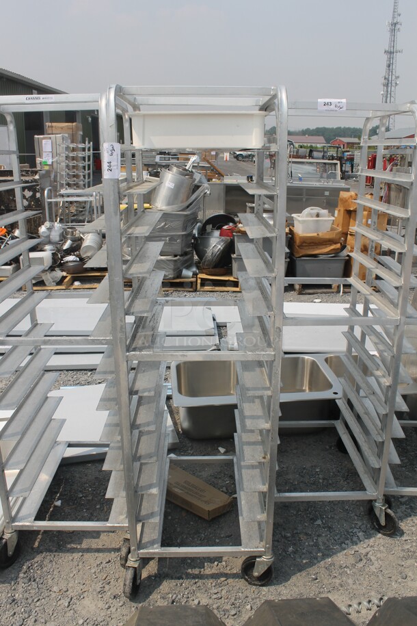 Channel UTR-12 Commercial Stainless Steel Mobile Sheet Pan Rack On Commercial Casters