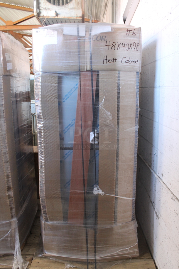 BRAND NEW! CresCor RO151RUA3502083 Quiktherm 350 Stainless Steel Commercial 2 Half Size Door Cook and Hold Cabinet on Commercial Casters. 208 Volts, 3 Phase.  Stock Pictures Used. - Image 6 of 7