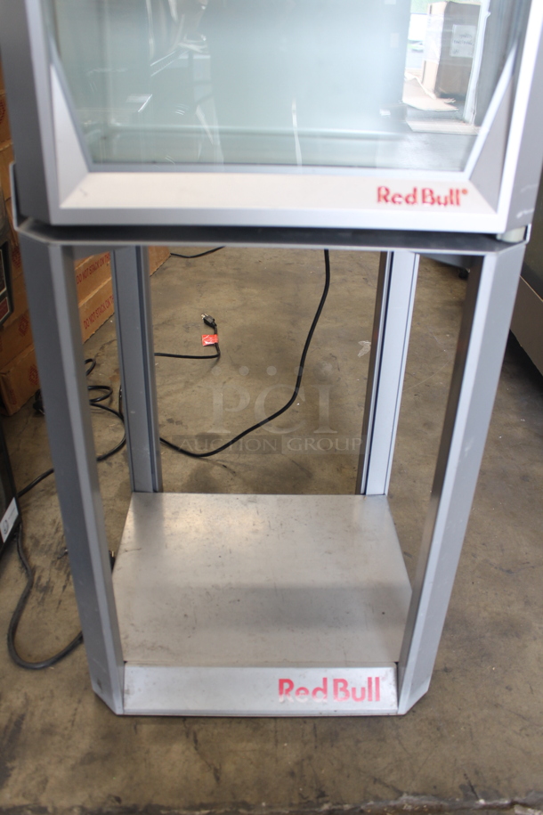 Red Bull RB-GDCT ECO LED Metal Commercial Mini Cooler Merchandiser on Stand. 115 Volts, 1 Phase. Tested and Working! - Image 6 of 8