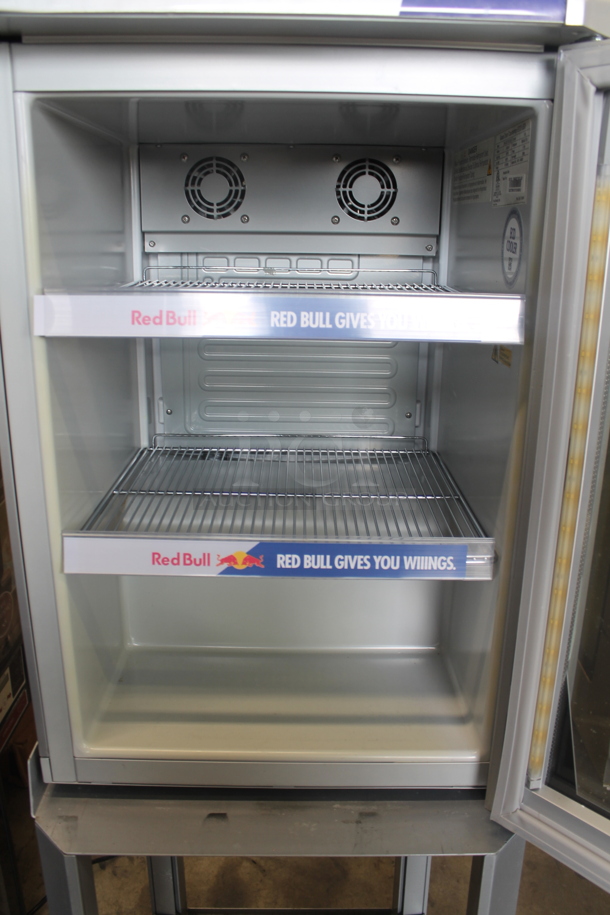 Red Bull RB-GDCT ECO LED Metal Commercial Mini Cooler Merchandiser on Stand. 115 Volts, 1 Phase. Tested and Working! - Image 7 of 8