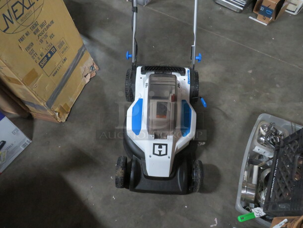 One Working Hart 20 Volt 16 Inch Cut Battery Operated Lawn Mower With Battery And Charger. - Image 3 of 3