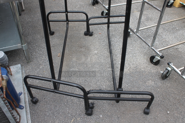 2 Black and Chrome Finish Metal Clothing Racks on Commercial Casters. 2 Times Your Bid! - Image 4 of 4