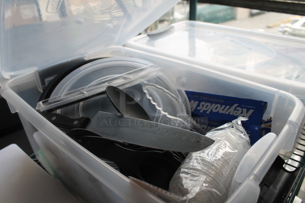 ALL ONE MONEY! Tier Lot of Various Items Including Poly Bins and Cutting Boards - Image 5 of 8