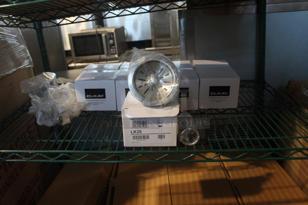 ALL ONE MONEY! Tier Lot of 9 BRAND NEW! Elkay LK35 Sink Drains - Image 1 of 12