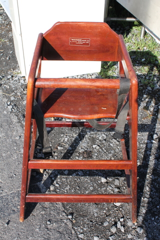 Wood Pattern High Chair.