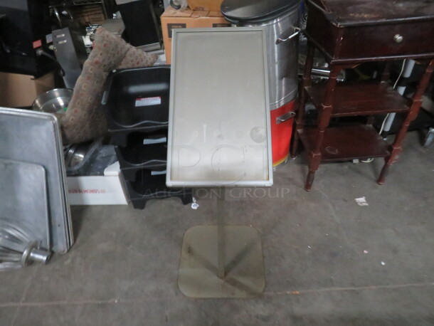 One Metal Menu Holder. 15X15X38 - Image 1 of 2