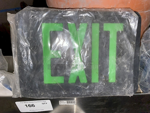 ALL NEW FOR ONE! 2 NEW Exit Signs, NEW Soap Dispenser, NEW Winco SPR-22S 22” Single Speed Rail - Image 3 of 4