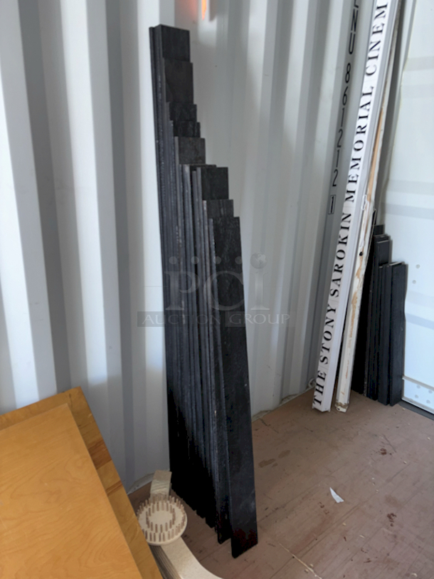 HIGH QUALITY! Traditional Japanese Suyaki® Yakisugi "Shou Sugi Ban" Siding. Original unbrushed charred surface, suitable for exterior applications. Leathery texture with maximum wood and color longevity, and even black color. Exterior grade finish is delicate and not suitable for high-traffic applications. This very unique material has a consumable soot layer that blemishes, weathers, and develops character over time. Suyaki uses a vernacular material and the fine patina epitomizes the traditional Japanese wabi-sabi aesthetic. Various Sizes 52"-76-1/2" 14x Your Bid - Image 2 of 3