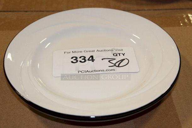 BEAUTIFUL! Steelite International Salad Plates, White, 8". 30x Your Bid - Image 1 of 2
