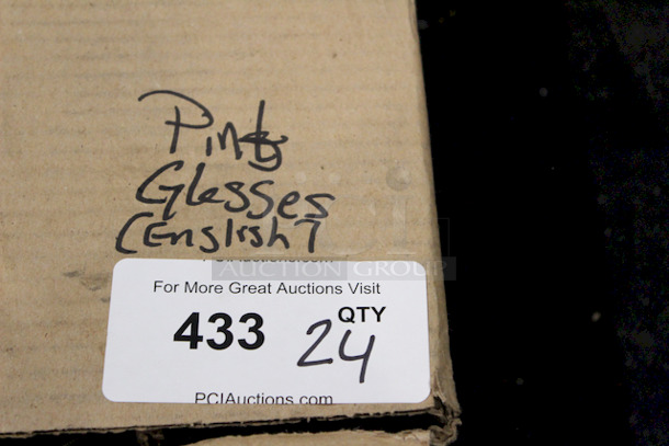 ENGLISH INVASION! Lot of 24 Holy Grail Ale and WELLS Bombardier Imperial Pint Glasses, 20oz.
24x Your Bid - Image 3 of 3