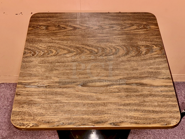 OUTSTANDING! 36" Square Table With Weighted Octagon Base. 36x36x39 - Image 2 of 2